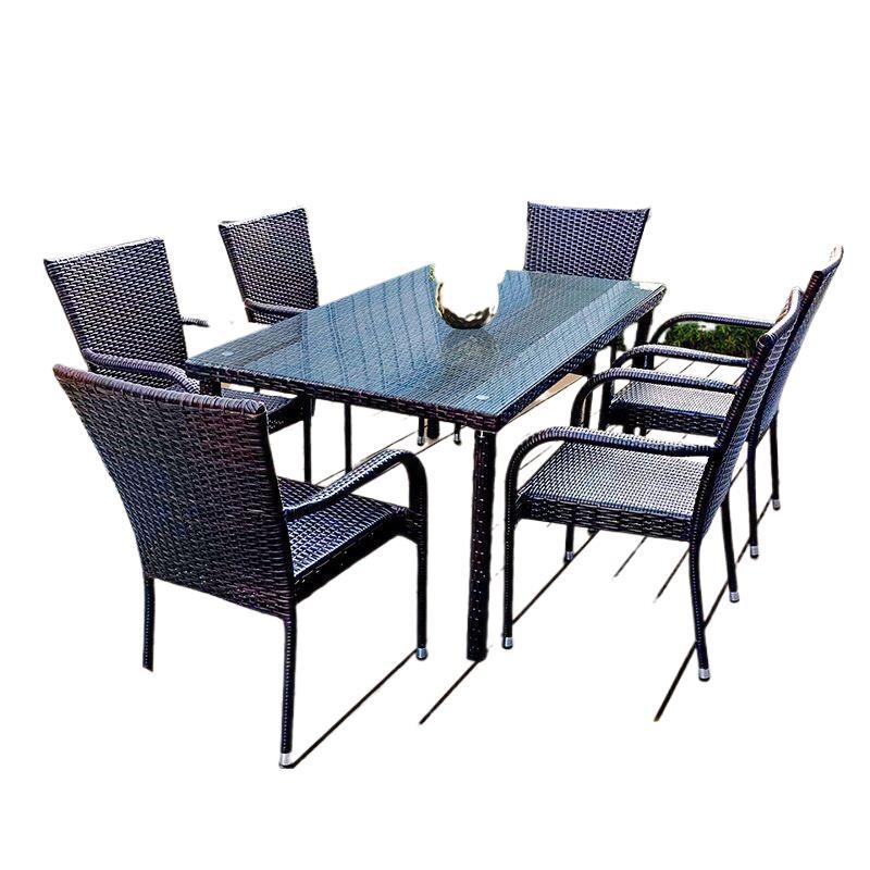 Outdoor Furniture Metal - Mesas e cadeiras de vime para
