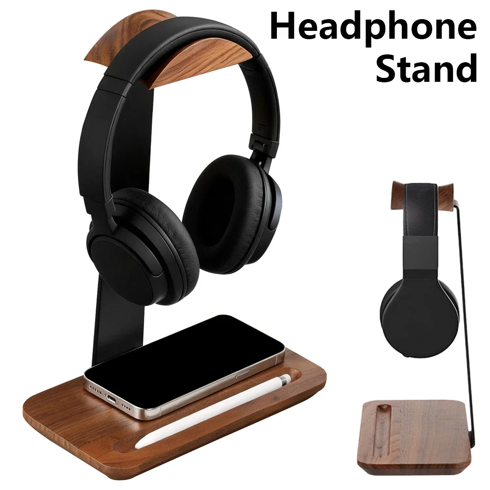 Outdoor Furniture Wood - Suporte Universal de Madeira para Fones