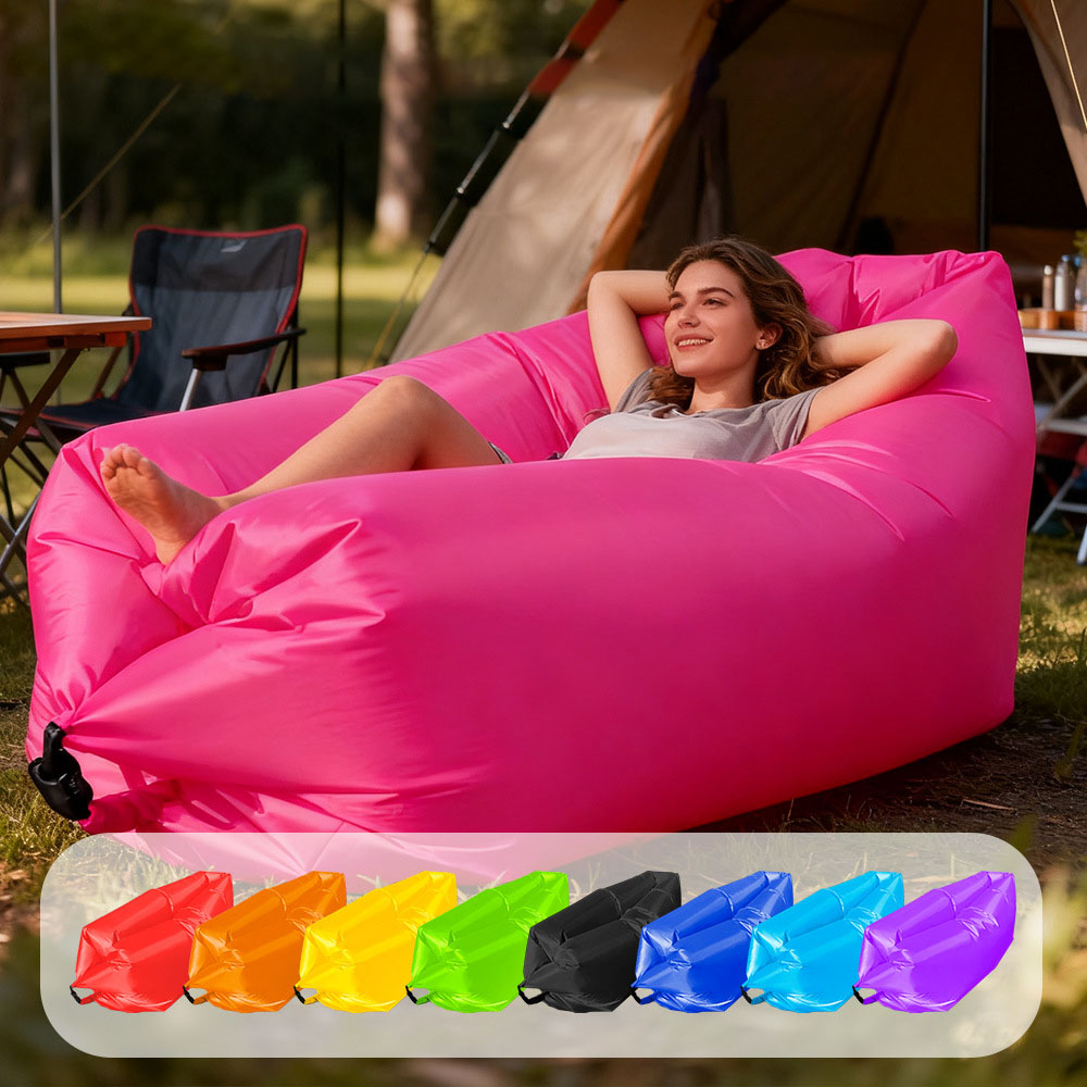 Outdoor Daybed Furniture - Sofá Inflável Portátil Multicolorido para Praia,