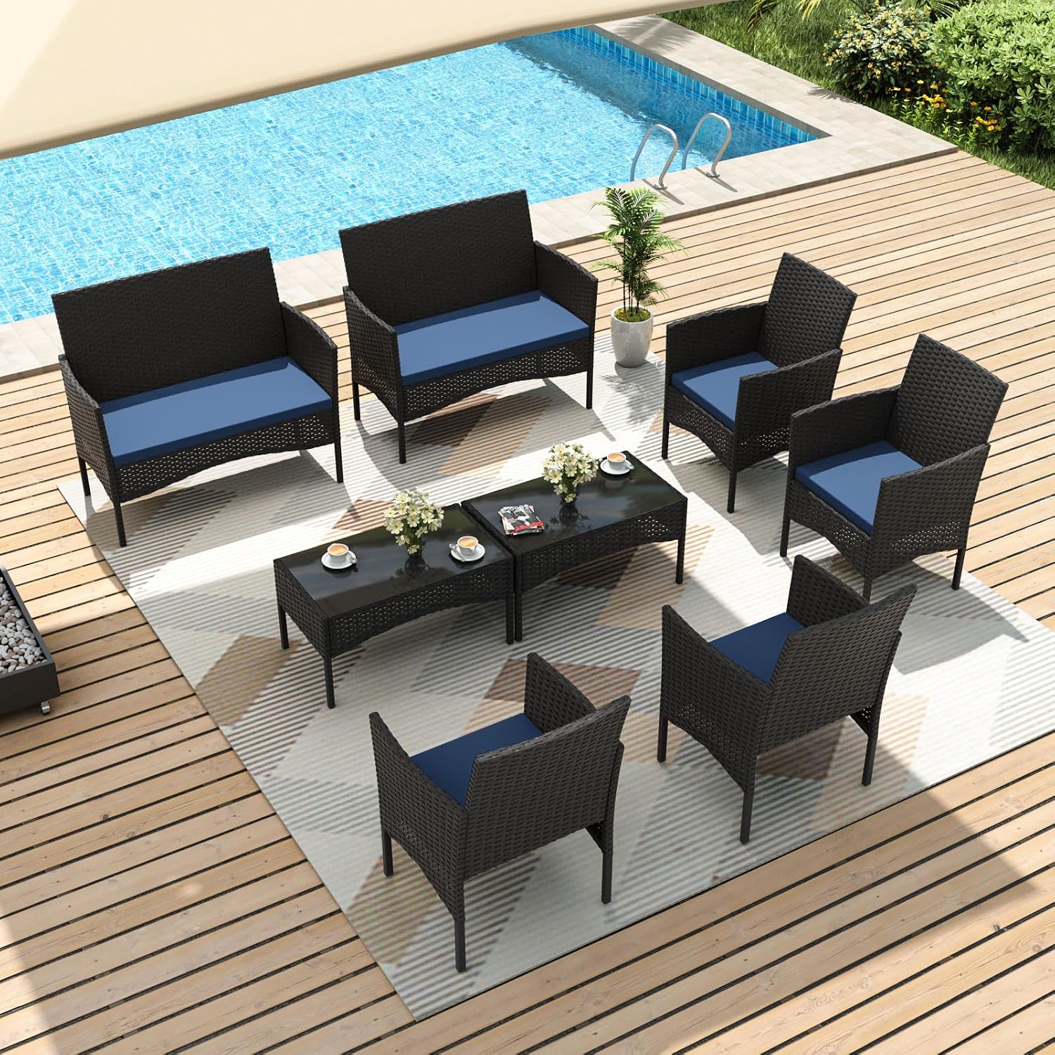 Conjunto de Móveis para Pátio  - Outdoor Furniture Metal Chairs avaliação e preço