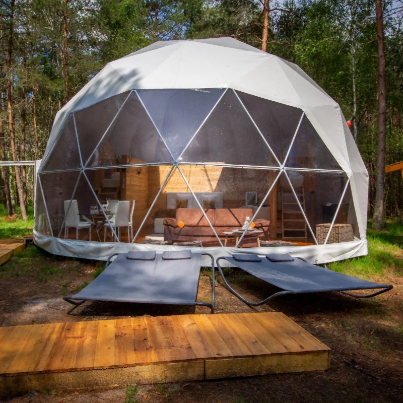 Tenda Domo de Glamping de Luxo - Outdoor Furniture Metal avaliação e preço