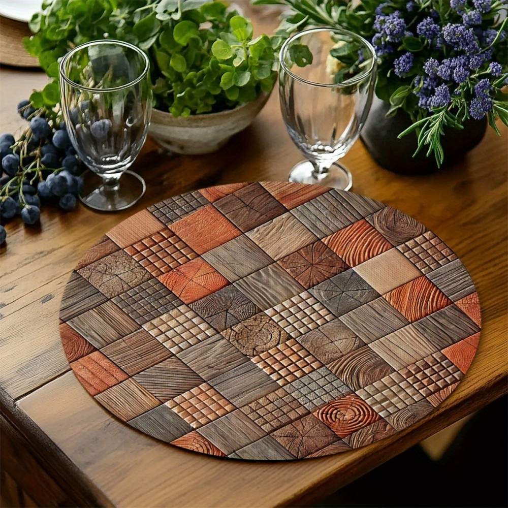 Vikama redondo placemat conjun - Outdoor Furniture Wood avaliação e preço