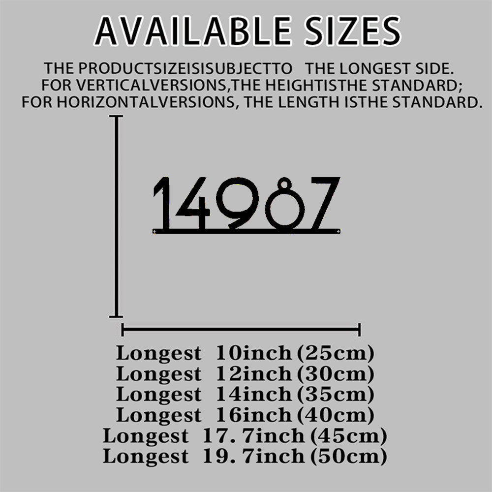 Placa de Endereço Personalizad - Outdoor Furniture Metal avaliação e preço